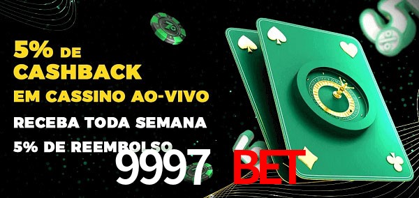 Promoções do cassino ao Vivo 9997 Bet